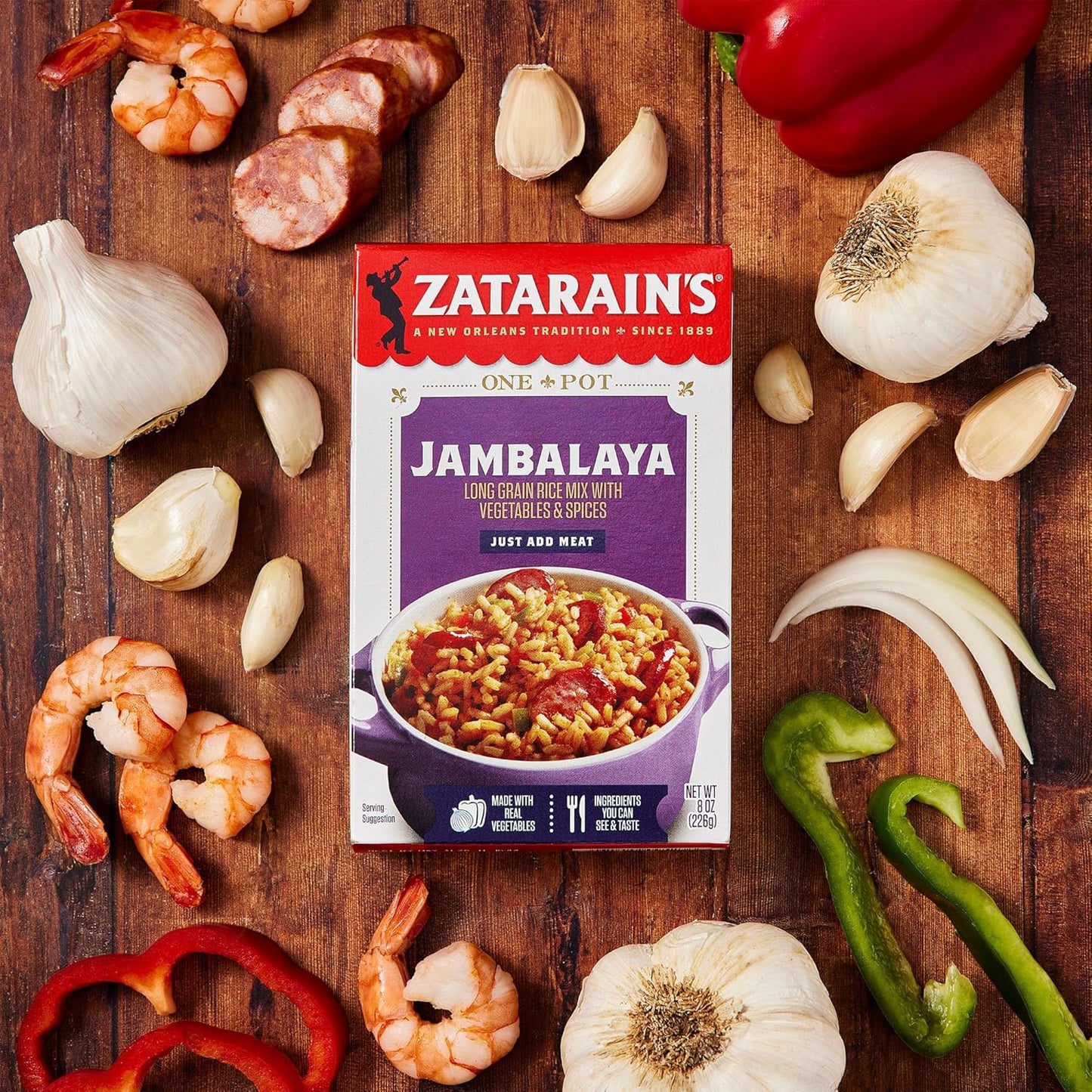 Zatarain's Jambalaya 8 oz – Quick 35 Minute One Pot Dinner for Busy Weeknight Schedules
