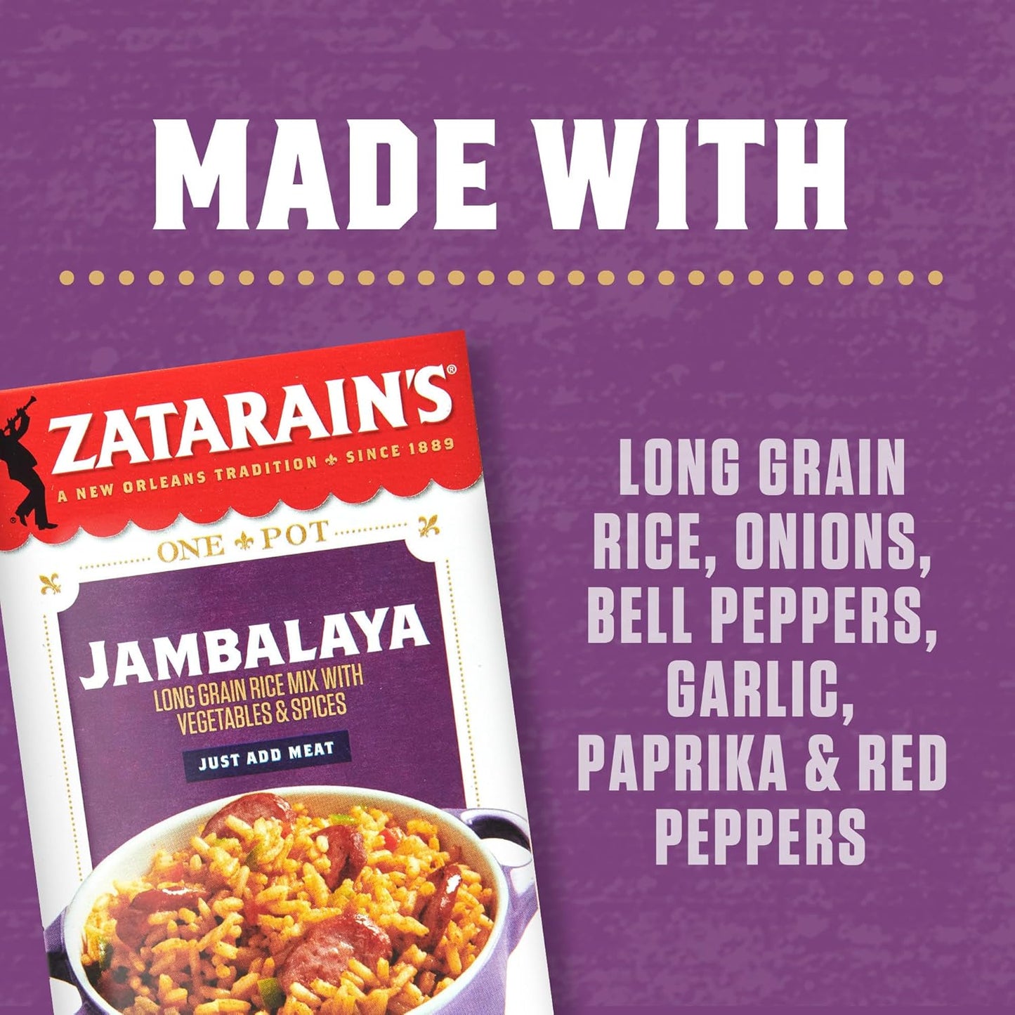 Zatarain's Jambalaya 8 oz – Quick 35 Minute One Pot Dinner for Busy Weeknight Schedules
