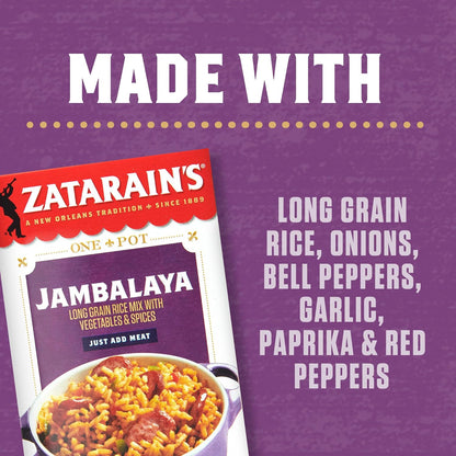 Zatarain's Jambalaya 8 oz – Quick 35 Minute One Pot Dinner for Busy Weeknight Schedules