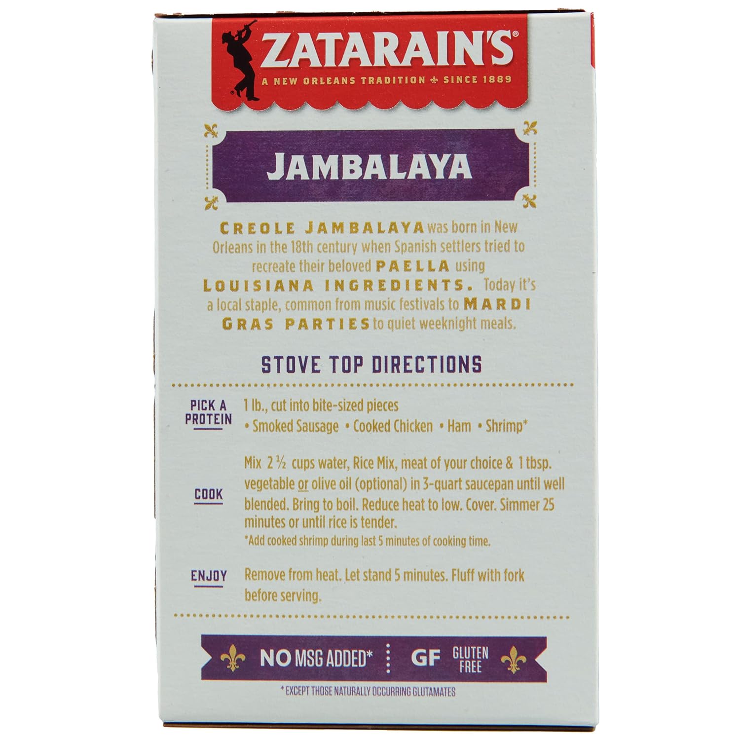 Zatarain's Jambalaya 8 oz – Quick 35 Minute One Pot Dinner for Busy Weeknight Schedules