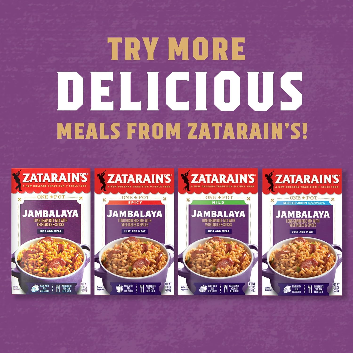 Zatarain's Jambalaya 8 oz – Quick 35 Minute One Pot Dinner for Busy Weeknight Schedules