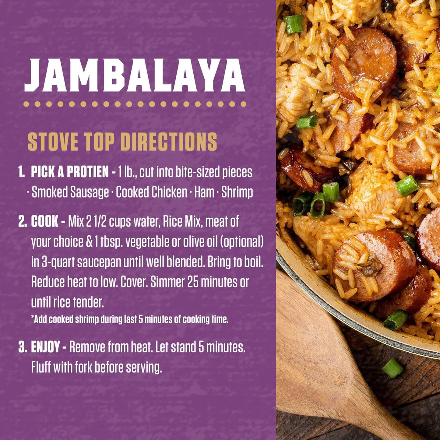 Zatarain's Jambalaya 8 oz – Quick 35 Minute One Pot Dinner for Busy Weeknight Schedules