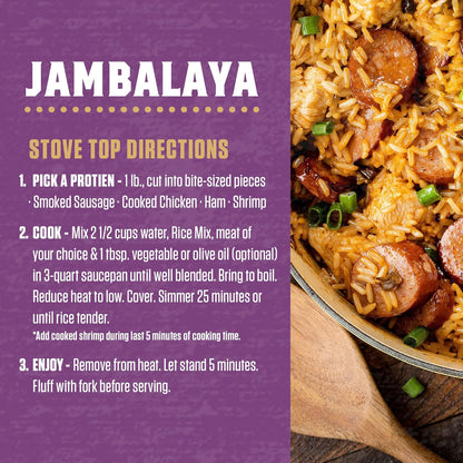 Zatarain's Jambalaya 8 oz – Quick 35 Minute One Pot Dinner for Busy Weeknight Schedules