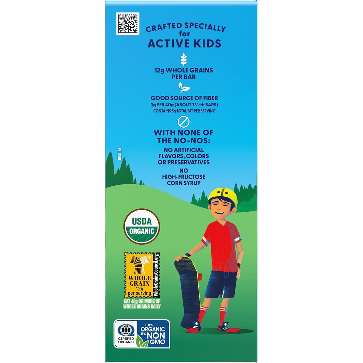 Zbar Iced Oatmeal Cookie – Individually Wrapped Granola Bars for Daycare and After-School Snacks, USDA Organic (18 Pack)