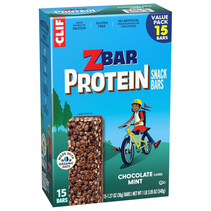 Zbar Protein – Sideline Snack for Youth Sports Days, Individually Wrapped Bars (15 Pack)