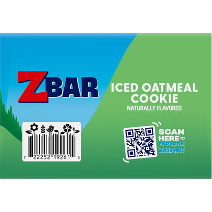 Zbar Soft-Baked Oatmeal Cookie Bars – Hiking Trail and Camping Snack for Active Kids, USDA Organic 24 Count