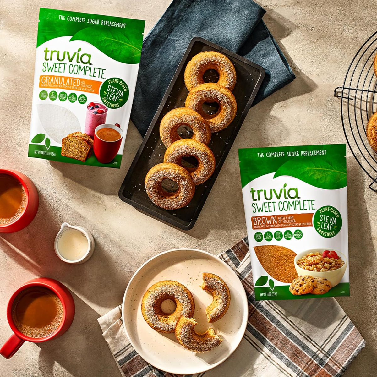 zero calories and zero sugar per serving