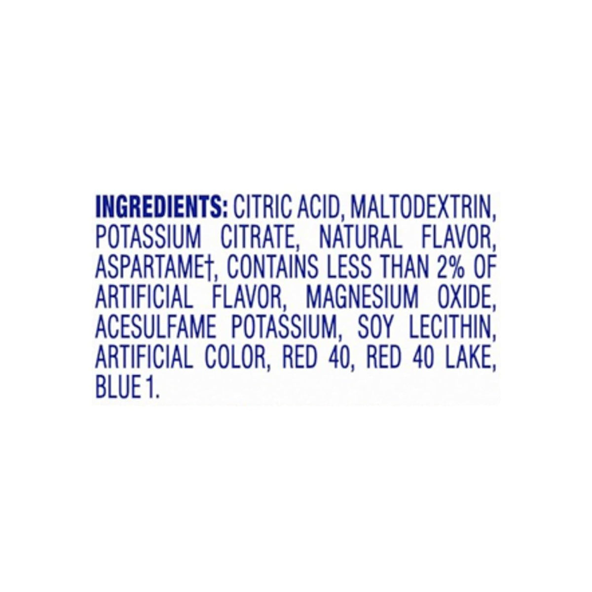 zero grams of sugar and only 5 calories per serving