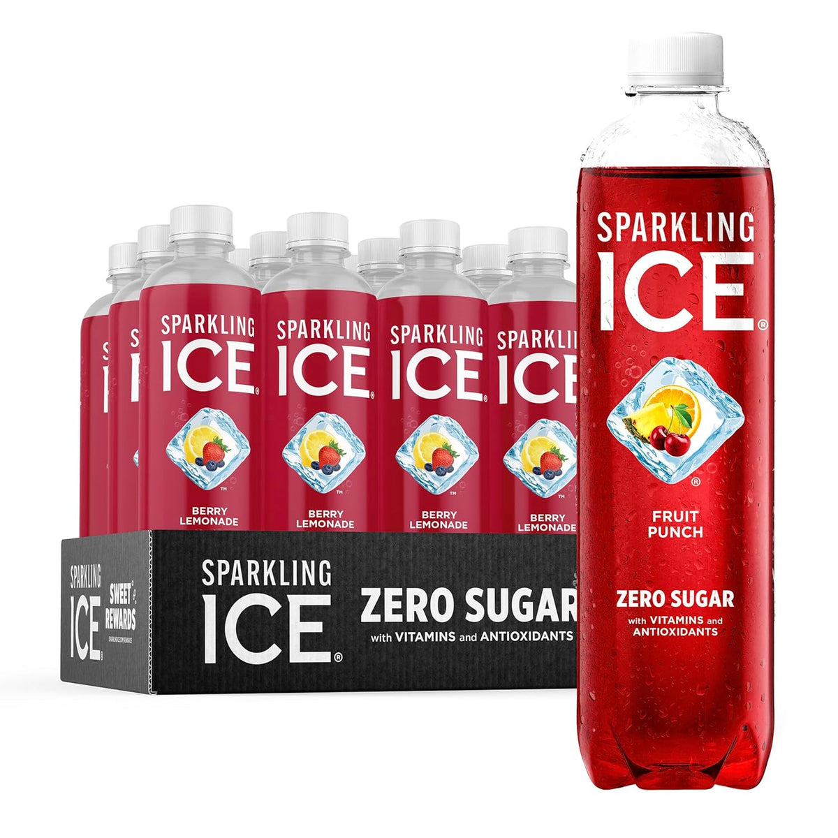 zero grams of sugar per bottle, sweetened with sucralose