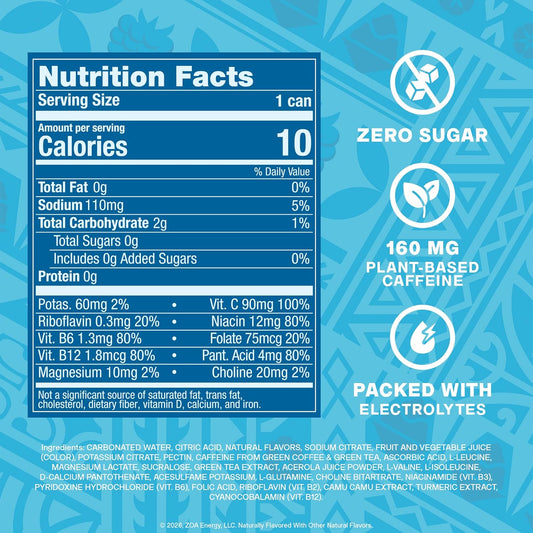 zero sugar with sucralose and acesulfame potassium sweetening