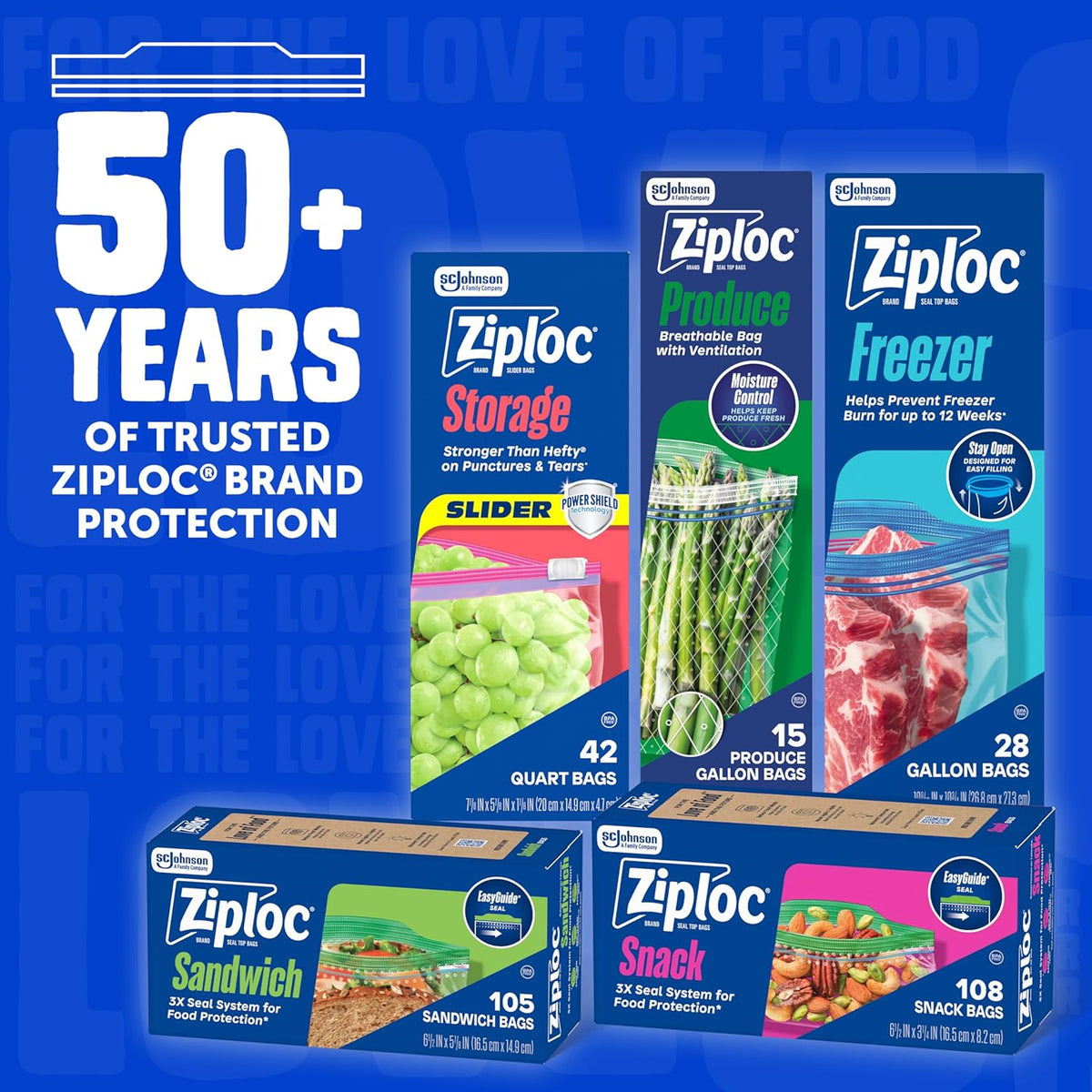 Ziploc Gallon Freezer Bags – Freezer Storage for Kid Portions and Family Leftovers