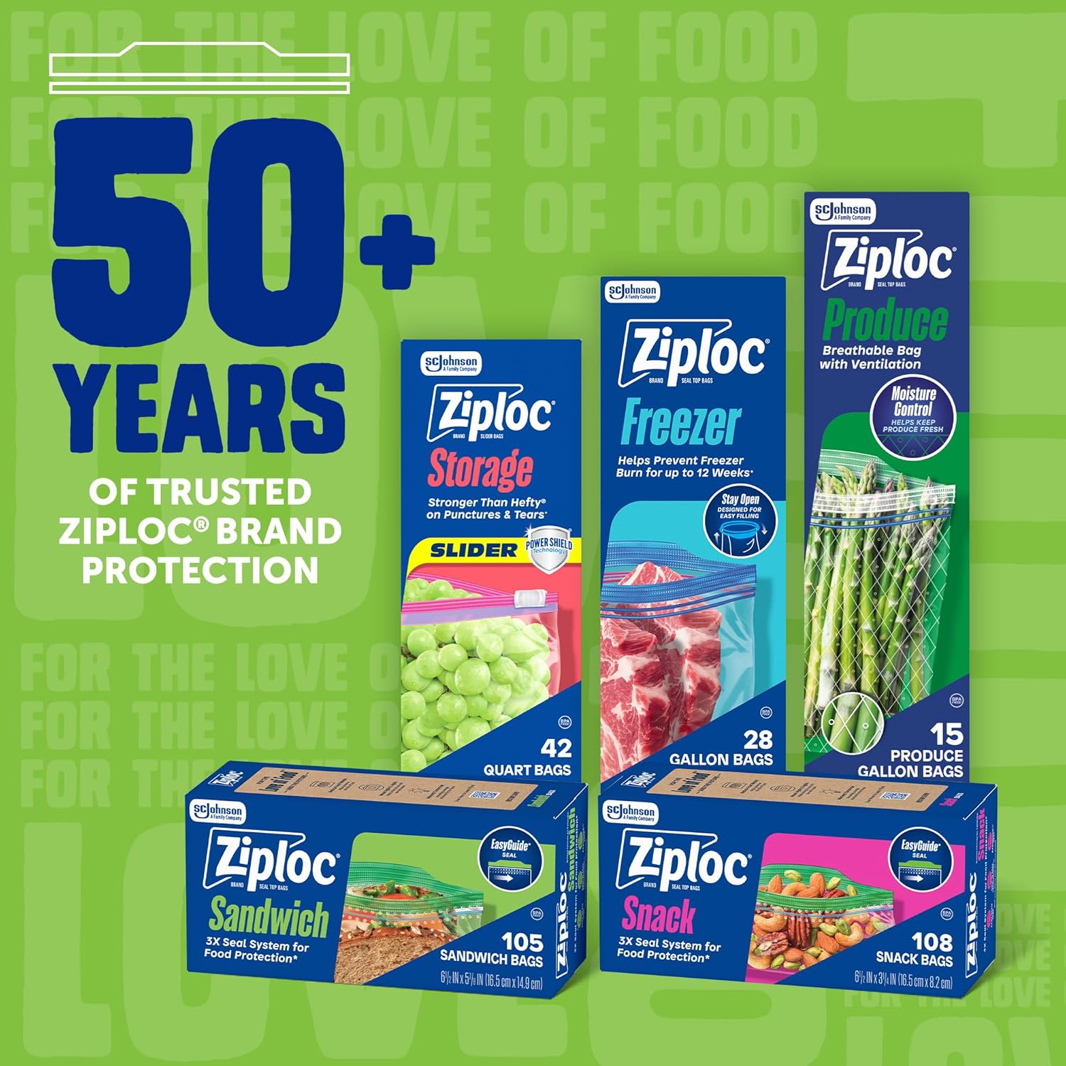 Ziploc Sandwich and Snack Bags for Clutter-Free Pantries – Simple Reusable Storage in Bulk