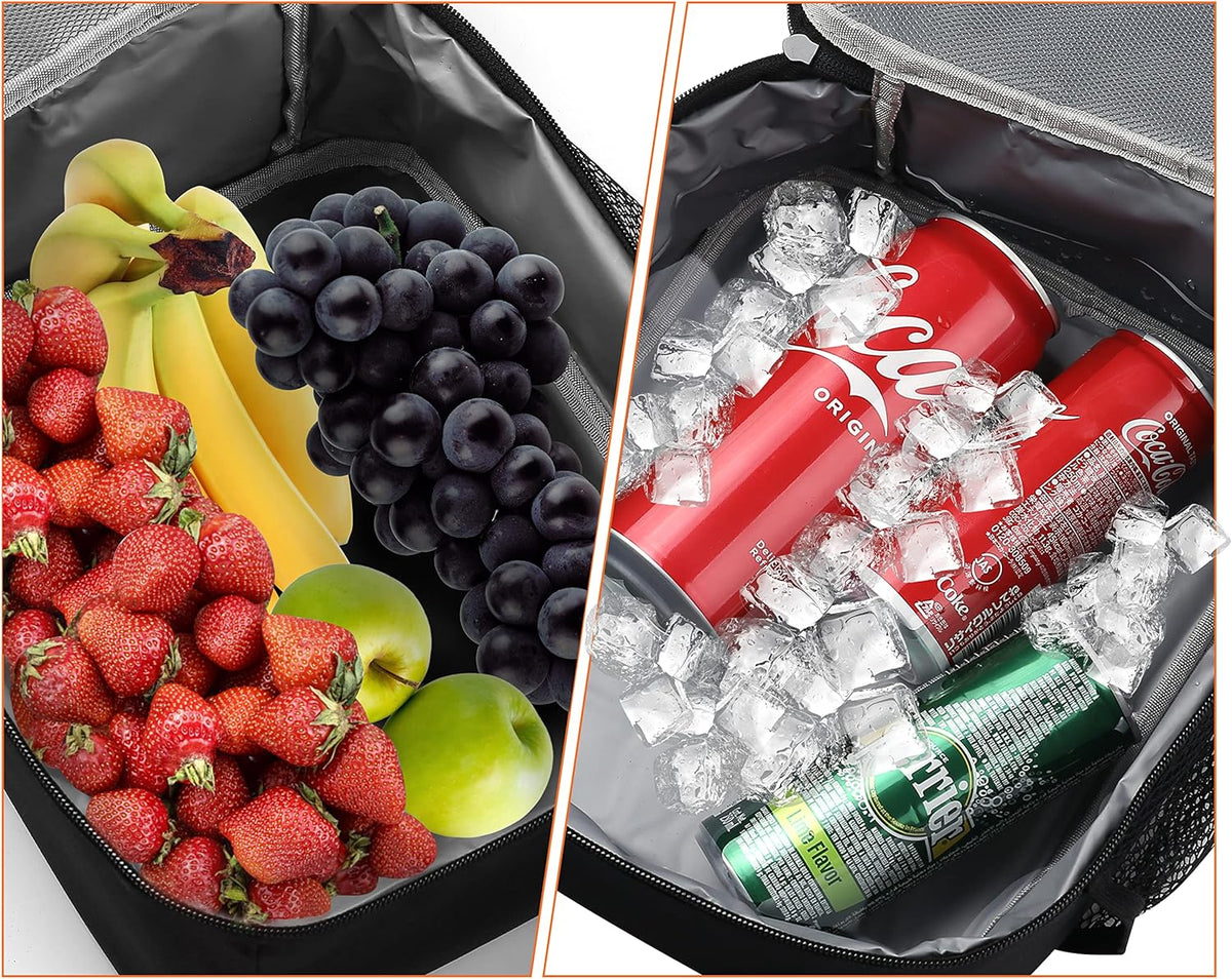 ZM-YOUTOO Lightweight Insulated Lunch Tote for Busy Office Days, Spacious Cooler Bag for Meal Preppers